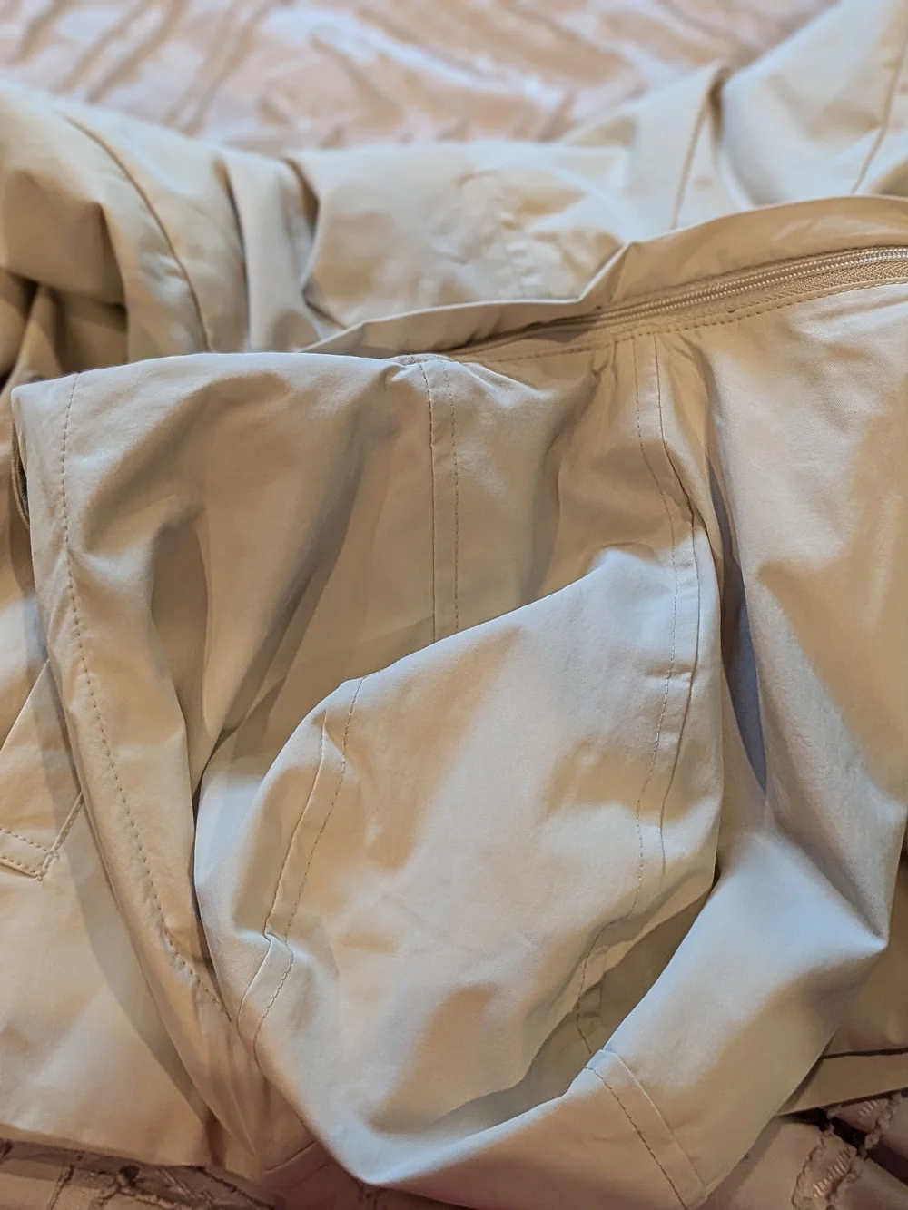 Zara Kids Hooded Raincoat in Tan